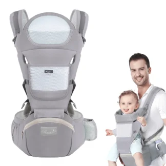 🍼 Porte-Bébé Ergonomique – Confort & Polyvalence pour Tous les Âges !